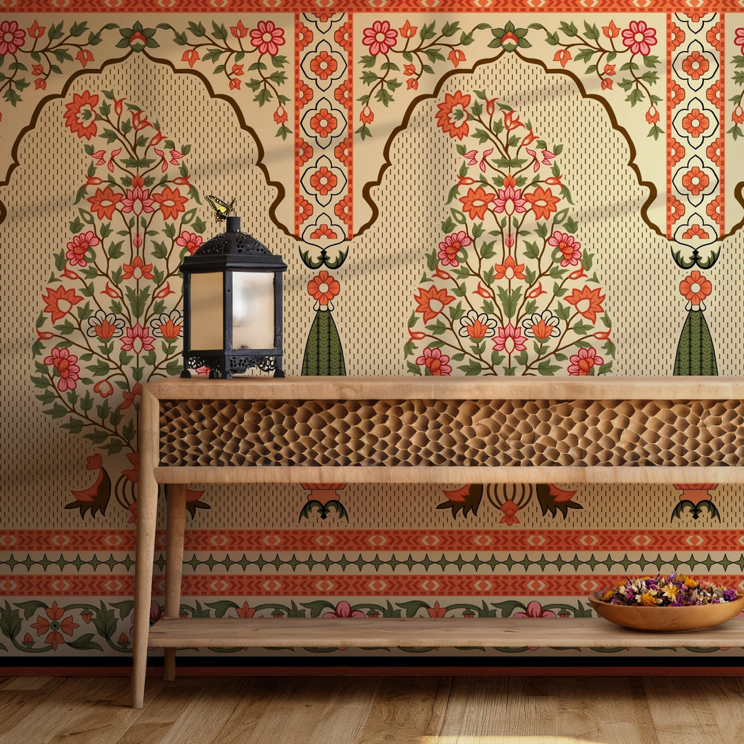 Ethnic India Themed Premium Wallpaper Murals For Home, Hotel and Café Decoration