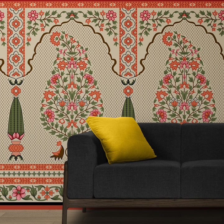 Ethnic India Themed Premium Wallpaper Murals For Home, Hotel and Café Decoration