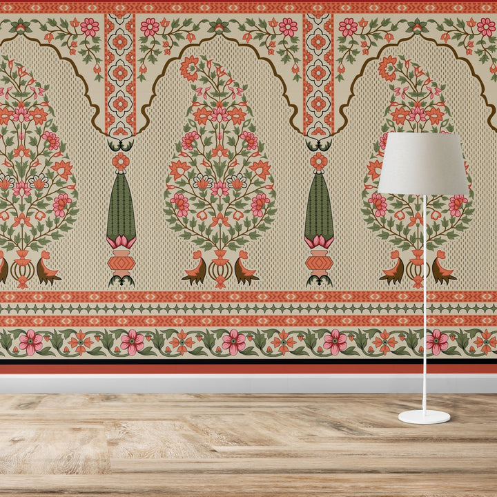 Ethnic India Themed Premium Wallpaper Murals For Home, Hotel and Café Decoration