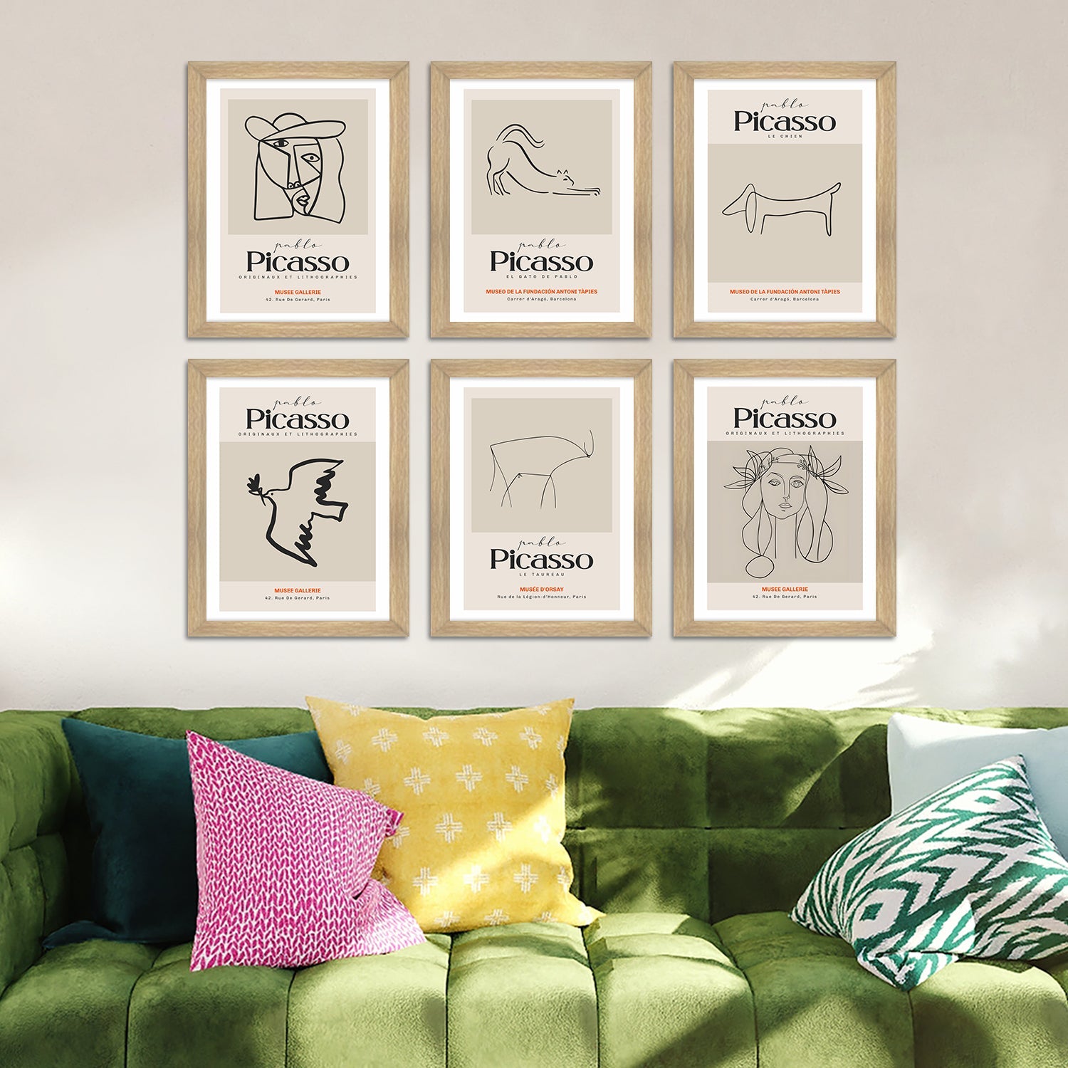 Exclusive Vintage Art Paintings: Enhance Your Home Décor with Framed European and Floral Masterpieces - Perfect for Living Rooms, Bedrooms, and Office Spaces (PICASSO) (ARTFM009)