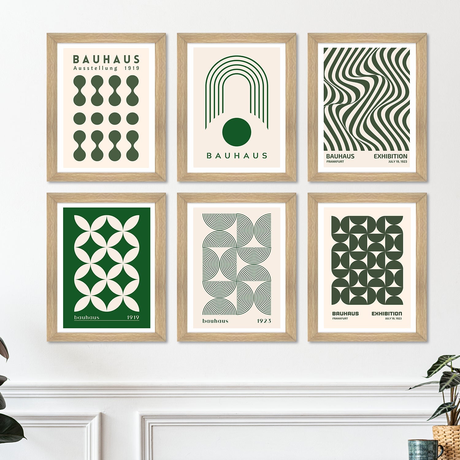 Exclusive Vintage Bauhas Art Paintings: Enhance Your Home Décor with Framed European and Floral Masterpieces - Perfect for Living Rooms, Bedrooms, and Office Spaces (ARTFM013)