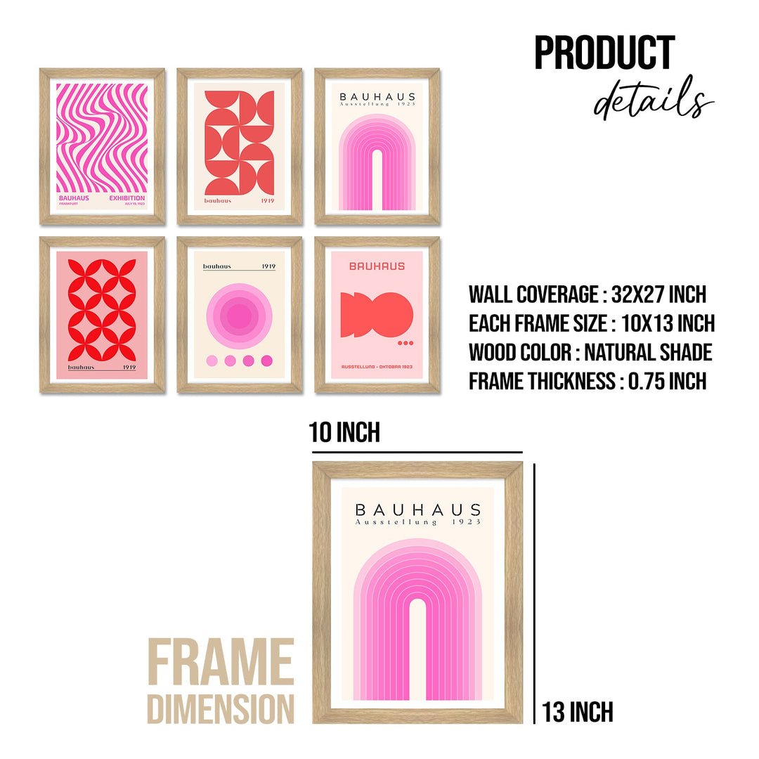 Exclusive Vintage Bauhas Art Paintings: Enhance Your Home Décor with Framed European and Floral Masterpieces - Perfect for Living Rooms, Bedrooms, and Office Spaces (ARTFM015)