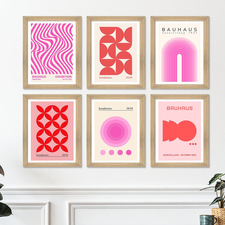 Exclusive Vintage Bauhas Art Paintings: Enhance Your Home Décor with Framed European and Floral Masterpieces - Perfect for Living Rooms, Bedrooms, and Office Spaces (ARTFM015)
