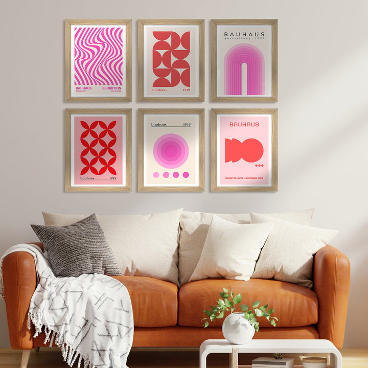 Exclusive Vintage Bauhas Art Paintings: Enhance Your Home Décor with Framed European and Floral Masterpieces - Perfect for Living Rooms, Bedrooms, and Office Spaces (ARTFM015)