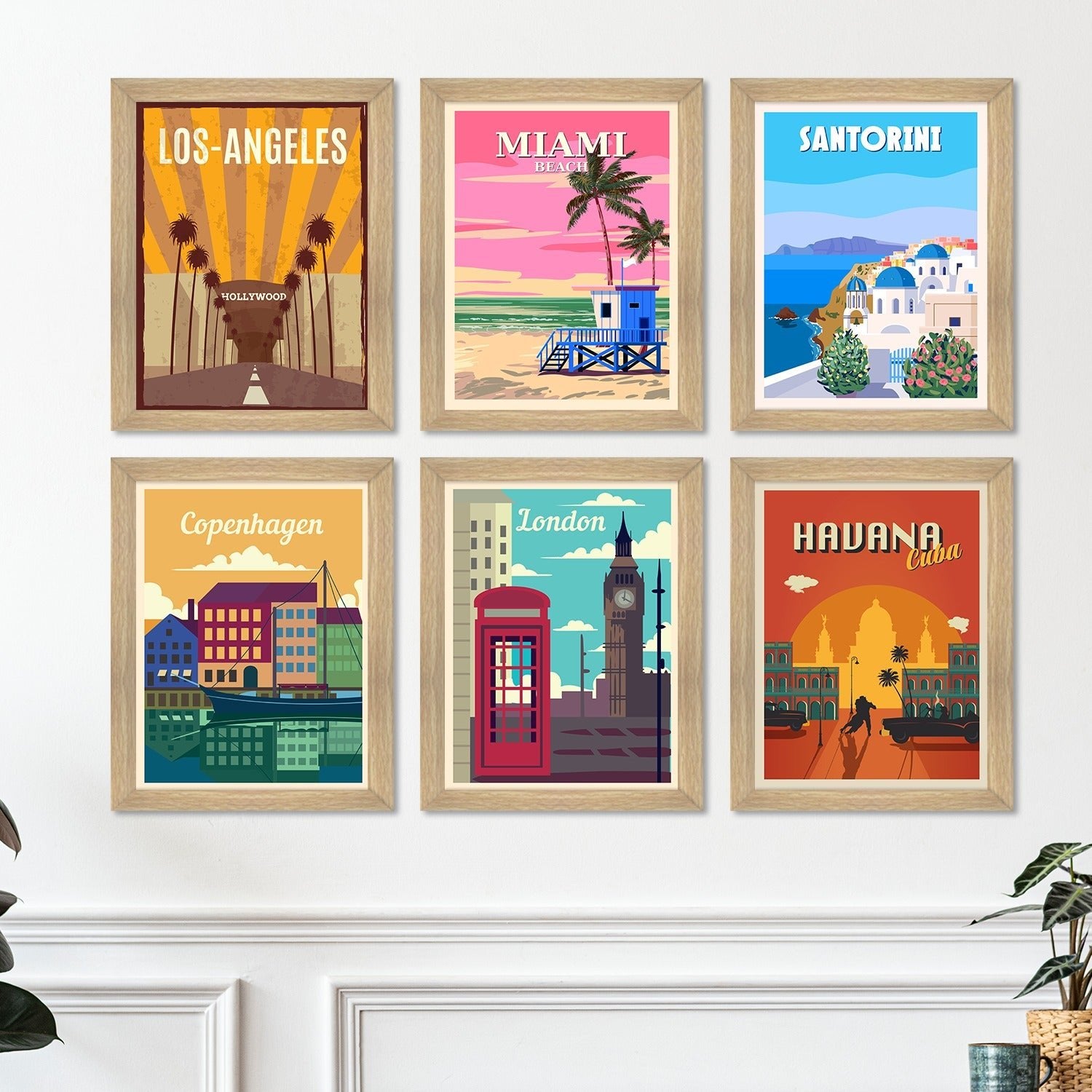 Exclusive Vintage Travel Art Paintings: Enhance Your Home Décor with Framed Masterpieces - Perfect for Living Rooms, Bedrooms, and Office Spaces (ARTFM016)