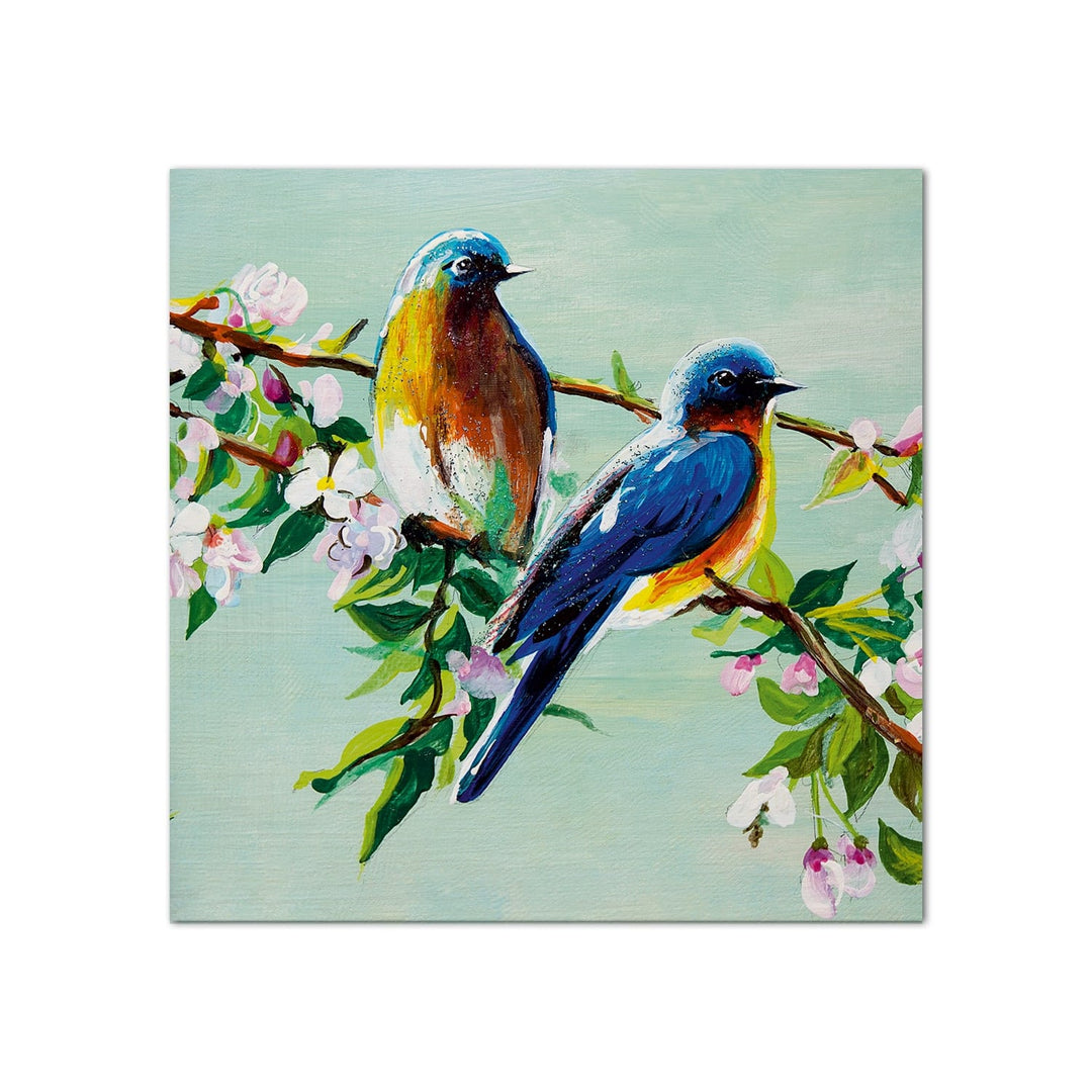 Exquisite Birds Canvas Painting for Nature Enthusiasts(24inch x 24inch)