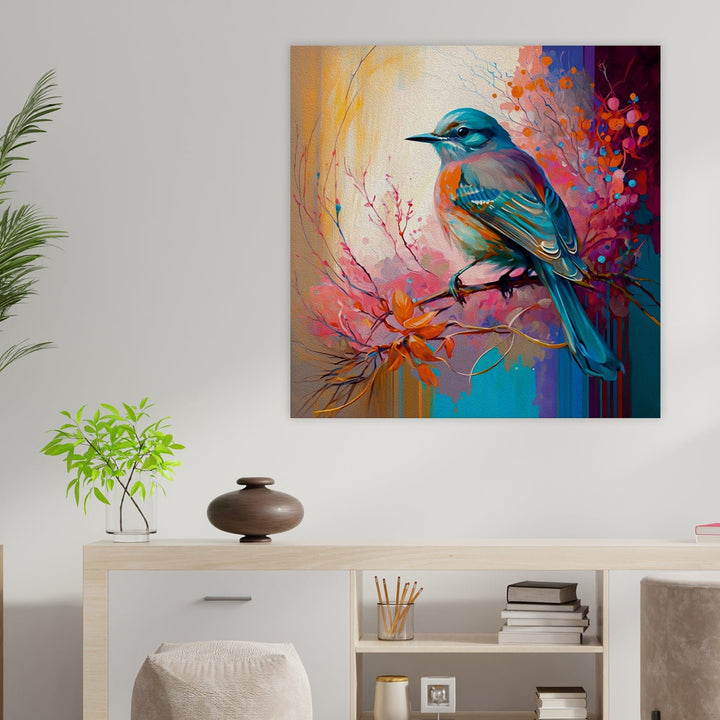 Exquisite Birds Canvas Painting for Nature Enthusiasts(24inch x 24inch)