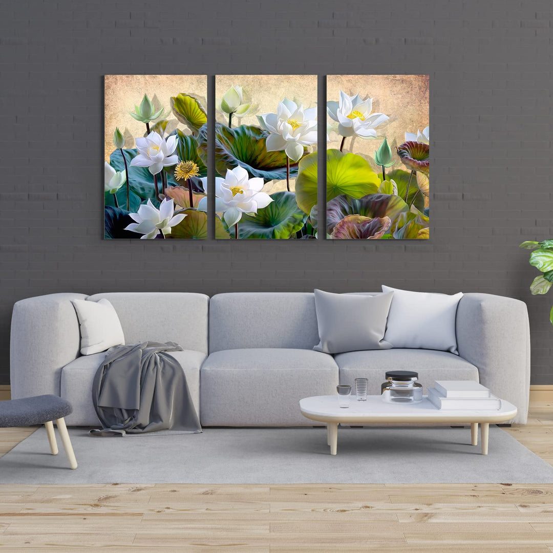 Floral Canvas Painting For Bedroom and Living Room Wall Decoration