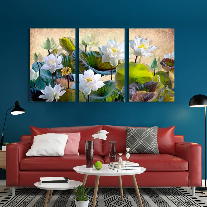 Floral Canvas Painting For Bedroom and Living Room Wall Decoration