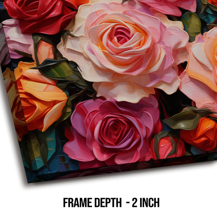 Floral Canvas Wall Art: An Enchanting Symphony of Nature's Elegance.