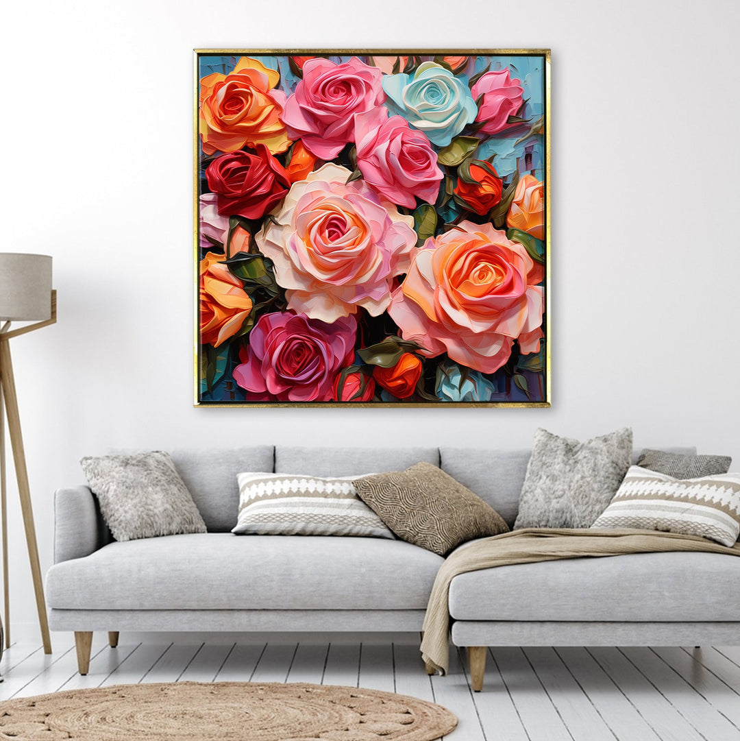 Floral Canvas Wall Art: An Enchanting Symphony of Nature's Elegance.