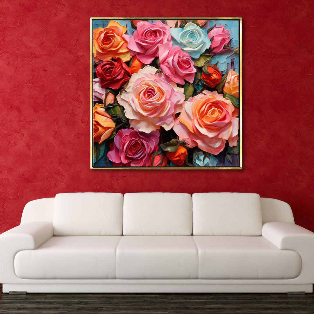 Floral Canvas Wall Art: An Enchanting Symphony of Nature's Elegance.