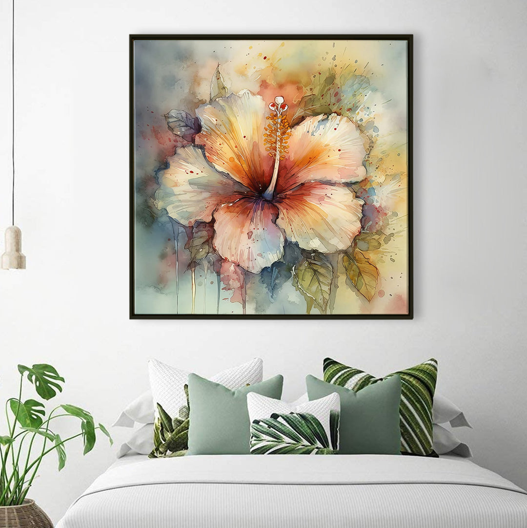 Floral Canvas Wall Art For Living Room and Hotels Wall Decoration