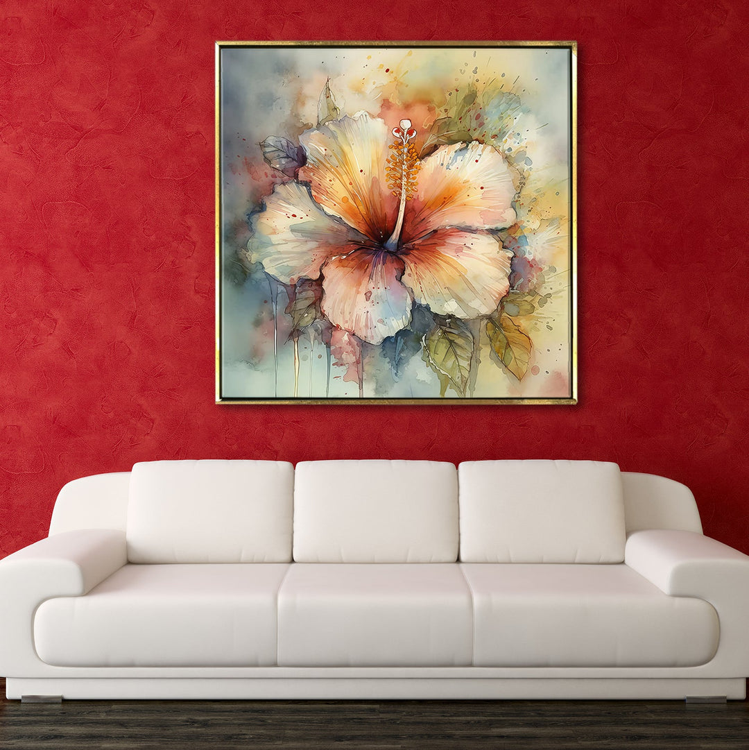 Floral Canvas Wall Art For Living Room and Hotels Wall Decoration