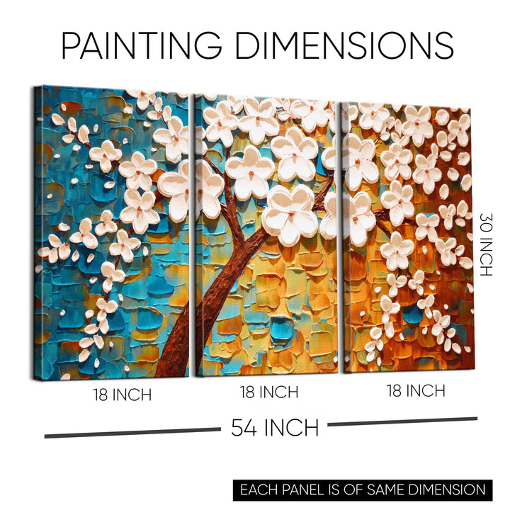 Floral Wall Art Canvas Painting For Home and Office Wall Decoration