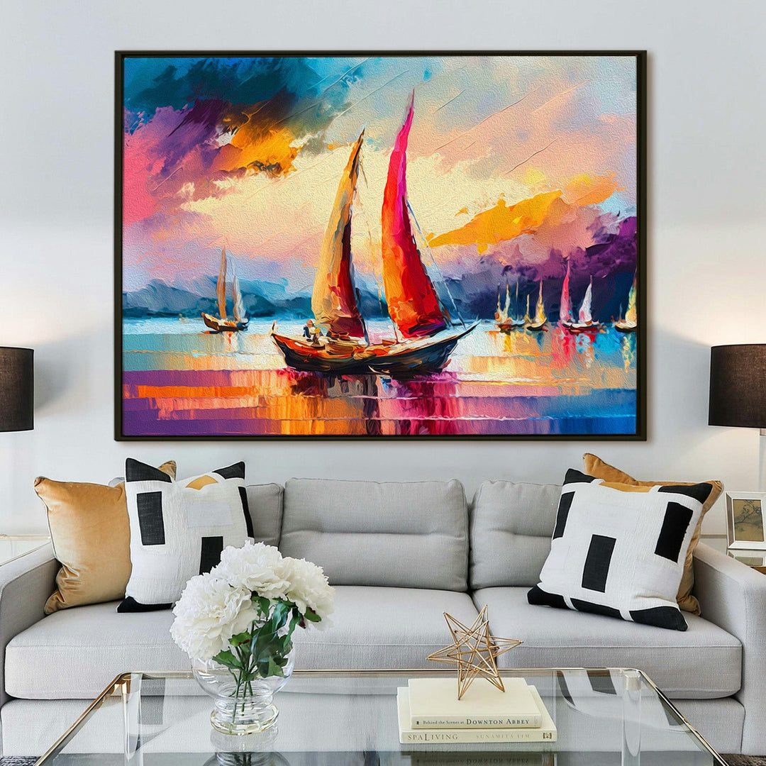 Framed Abstract Oil Pastel Style Wall Art Painting For Home and Hotels Wall Decoration (ABWA11)