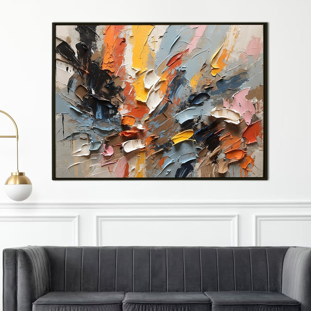 Framed Abstract Wall Art Painting For Home and Hotels Wall Decoration