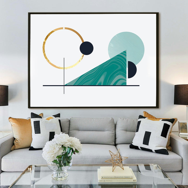 Framed Canvas Digital Abstract Modern Art Wall Painting For Home and Hotels Wall Decoration. Digital Reprint (ABWA15)