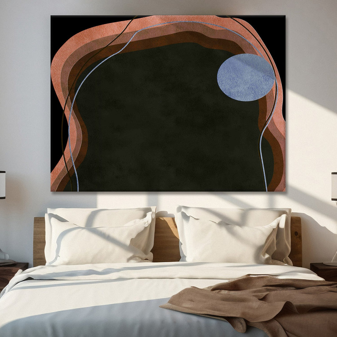 Framed Canvas Digital Abstract Modern Art Wall Painting For Home and Hotels Wall Decoration. Digital Reprint (ABWA20)