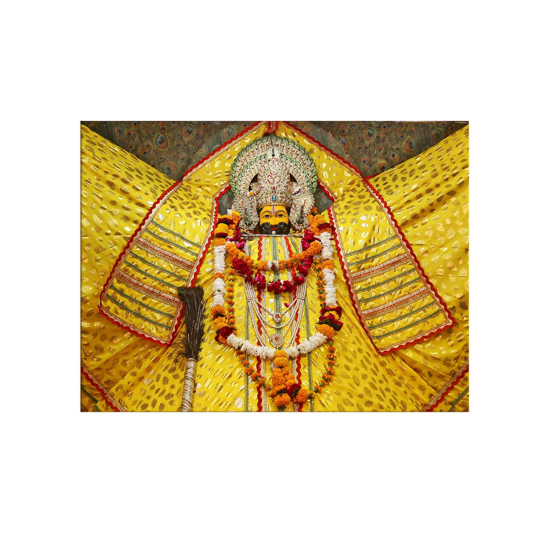 God Khatu Shyam ji Canvas Painting frame for home and office (24in x 18inch).