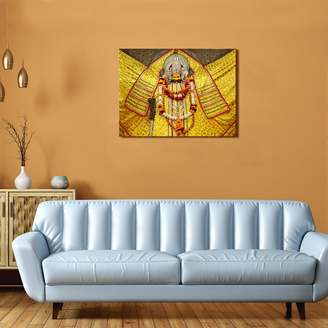 God Khatu Shyam ji Canvas Painting frame for home and office (24in x 18inch).