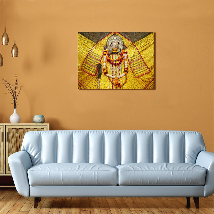 God Khatu Shyam ji Canvas Painting frame for home and office (24in x 18inch).