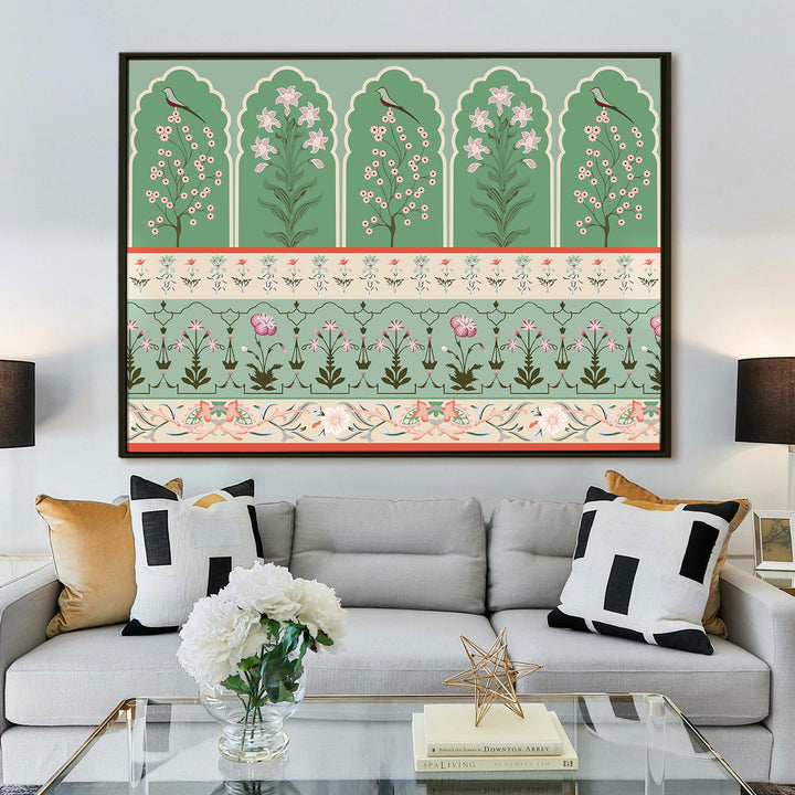 Indian Ethnic Traditional Wall Art Large Size Canvas Painting For Home and Hotels Wall Decoration. (ETHWA13)