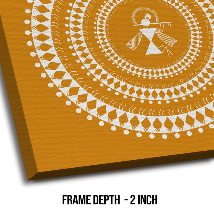 Indian Ethnic Warli Canvas Painting For Home and Hotels Wall Decoration