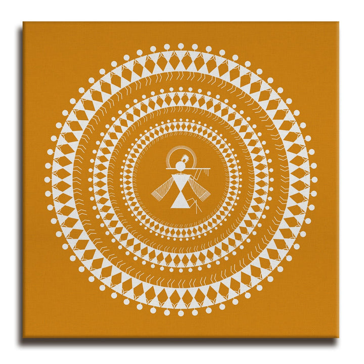 Indian Ethnic Warli Canvas Painting For Home and Hotels Wall Decoration