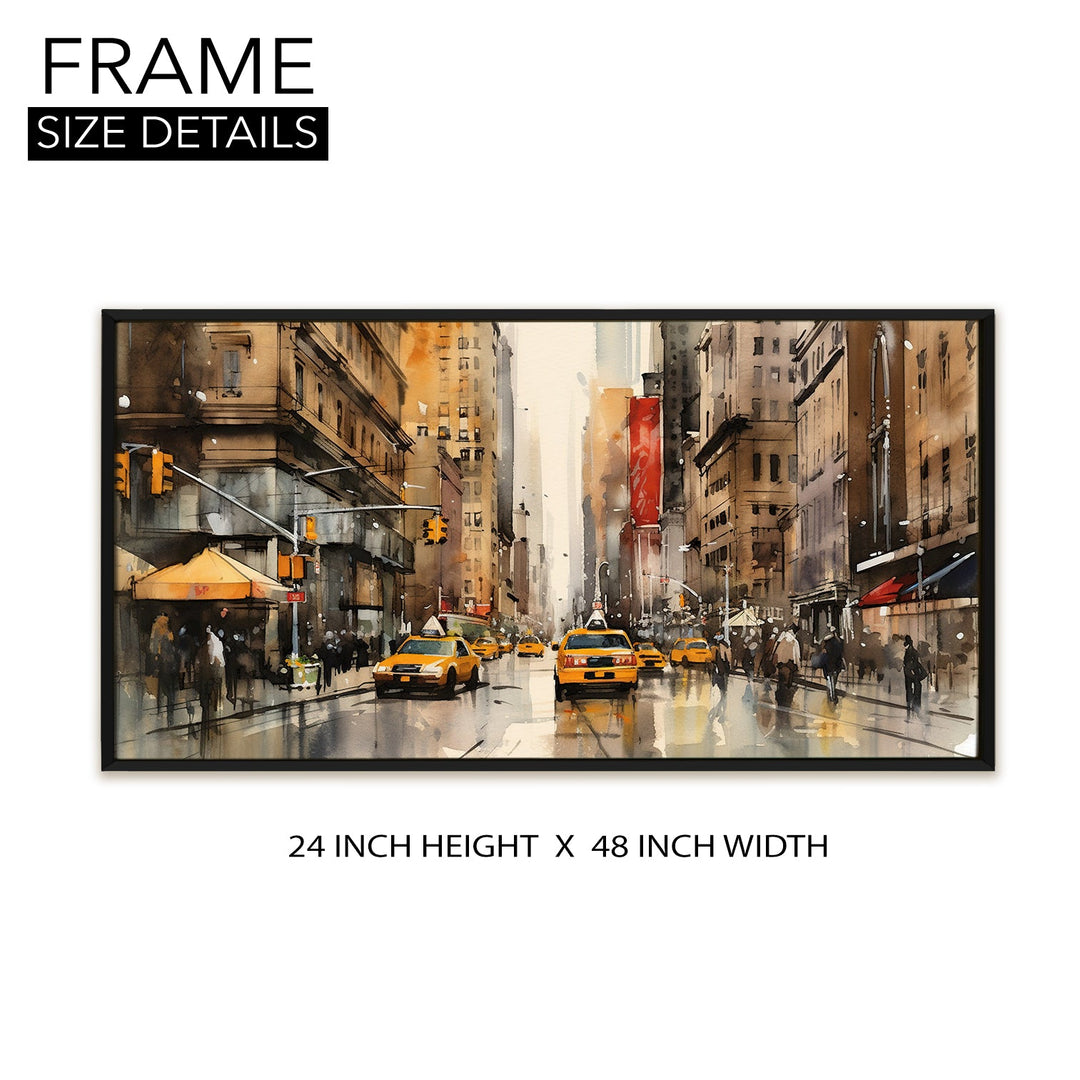 Landscapes Abstract Modern Art Large Canvas Paintings. Framed Digital Reprints of Famous and Vibrant Artwork (LDWA01)