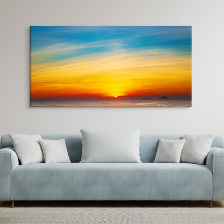 Landscapes Abstract Modern Art Large Canvas Paintings. Framed Digital Reprints of Famous and Vibrant Artwork (LDWA06)