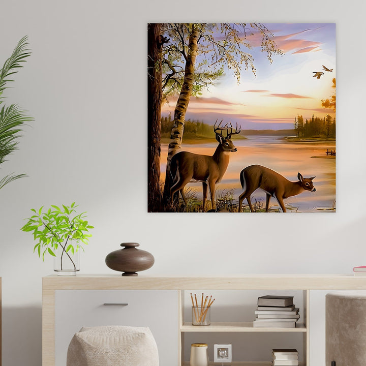 Large Nature Canvas Wall Art Painting for Living Room, Home, and Office.