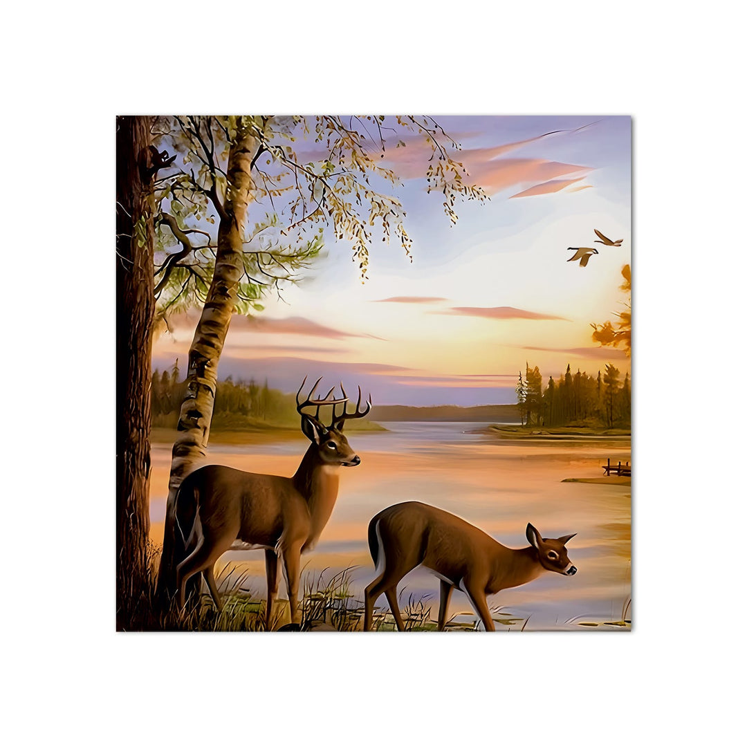 Large Nature Canvas Wall Art Painting for Living Room, Home, and Office.