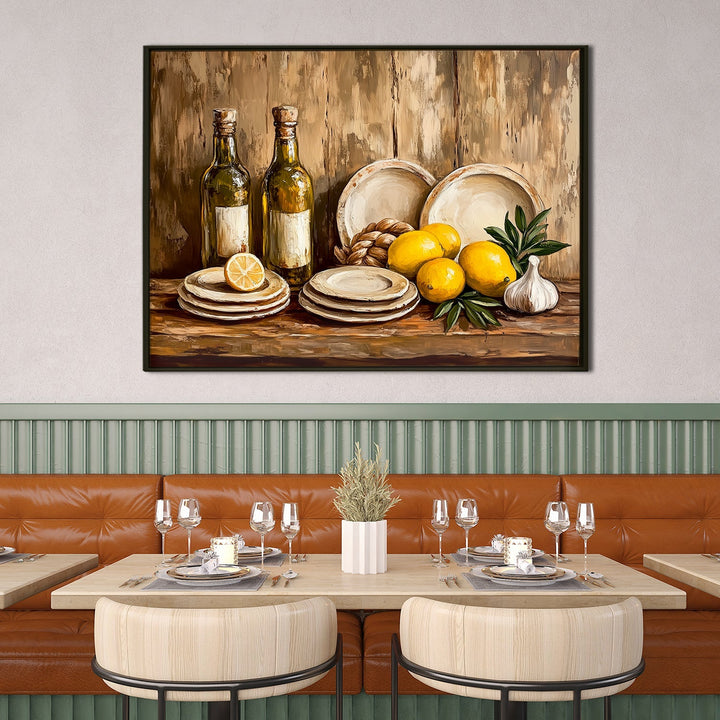 Large Premium Framed Canvas for kitchen, dining area, cafe, restaurant, or hotel (KTCWA0012)