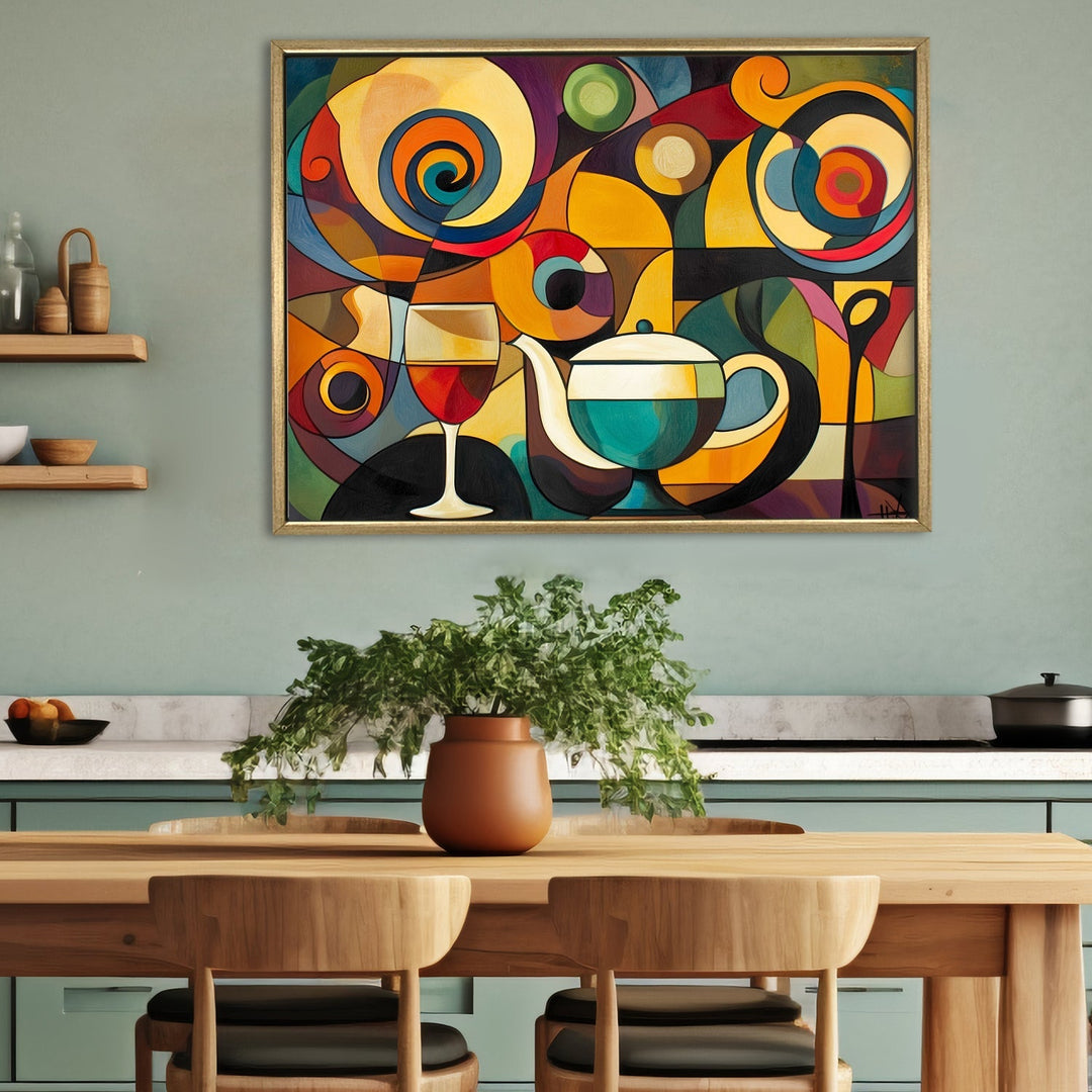 Large Premium Framed Canvas for kitchen, dining area, cafe, restaurant, or hotel (KTCWA0014)