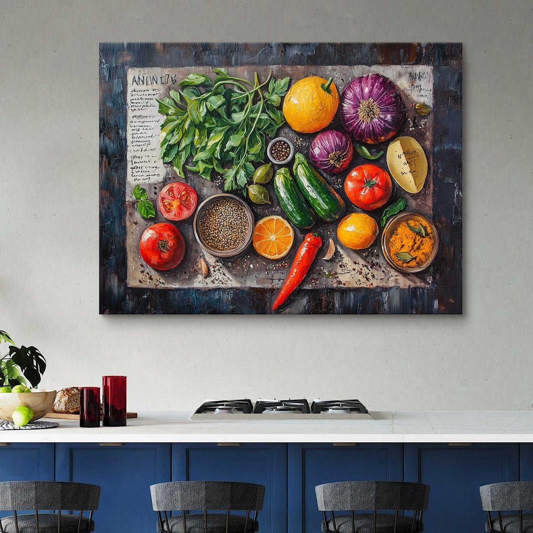 Large Premium Framed Canvas for kitchen, dining area, cafe, restaurant, or hotel (KTCWA007)