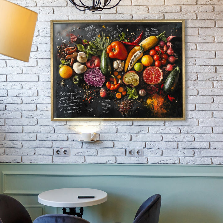 Large Premium Framed Canvas for kitchen, dining area, cafe, restaurant, or hotel (KTCWA008)