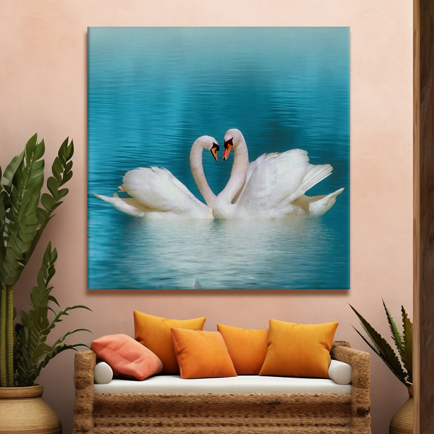 Large Wildlife Canvas Wall Art Painting for Living Room and Office.