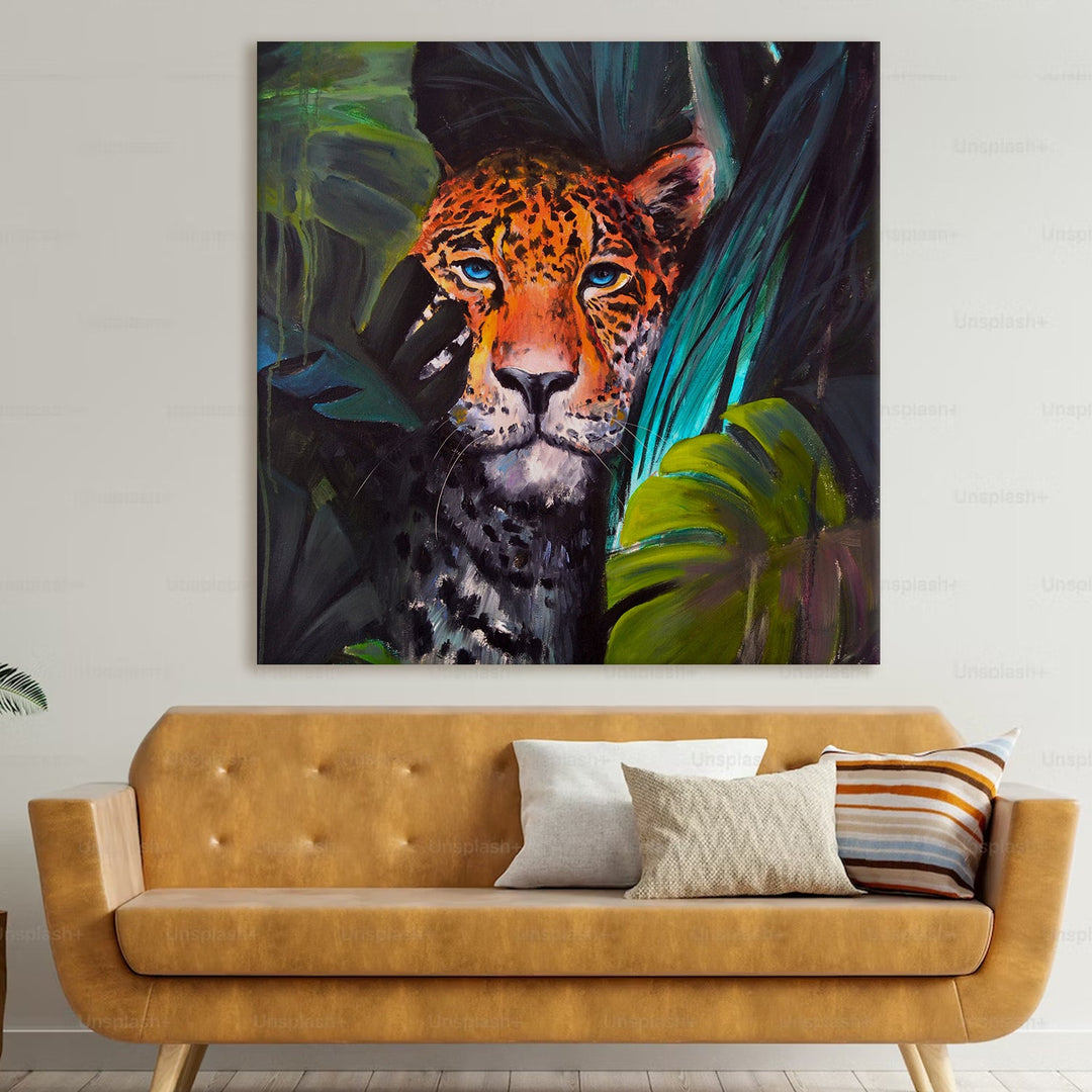 Large Wildlife Canvas Wall Art Painting for Living Room, Home, and Office.