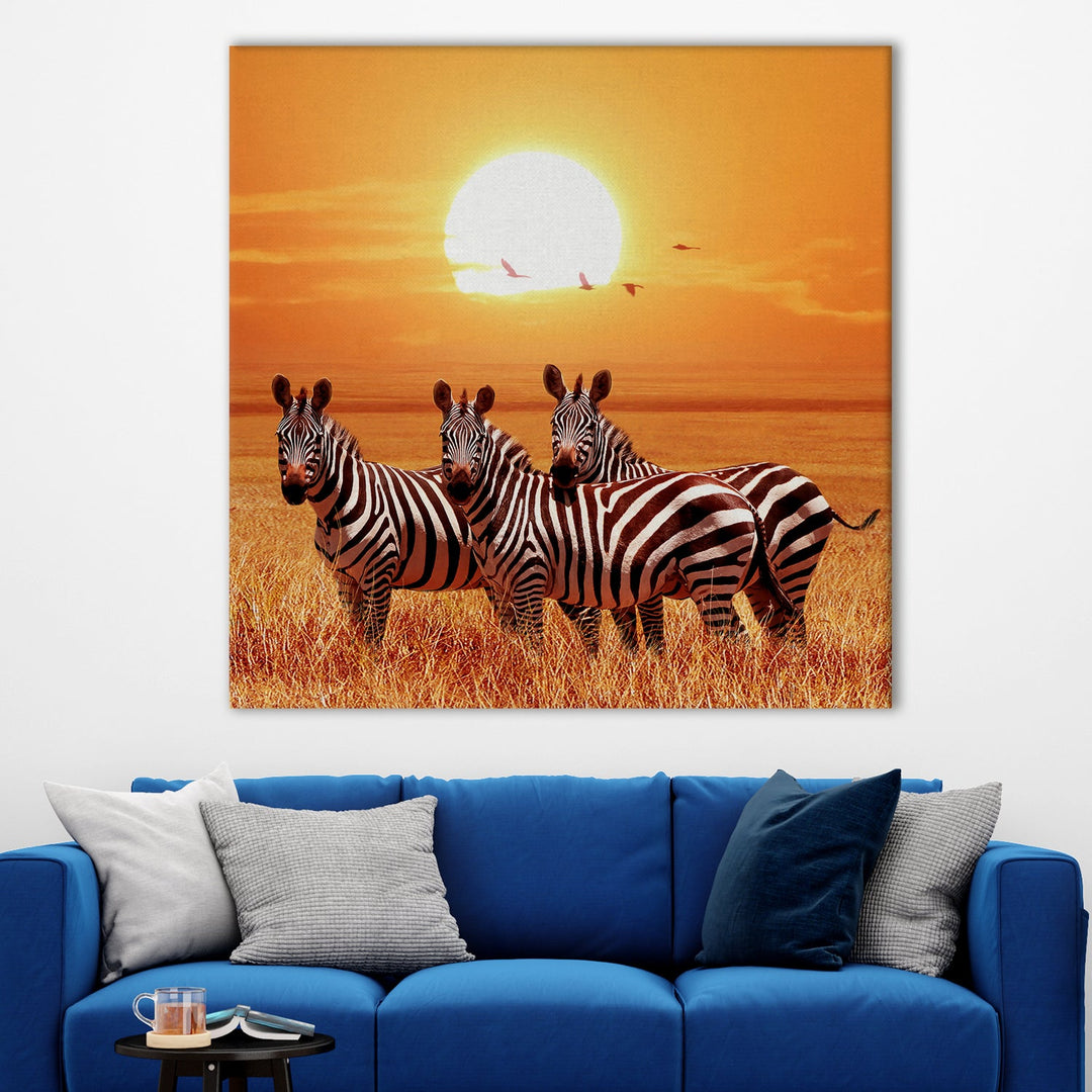 Large Wildlife Canvas Wall Art Painting for Living Room, Home, and Office.