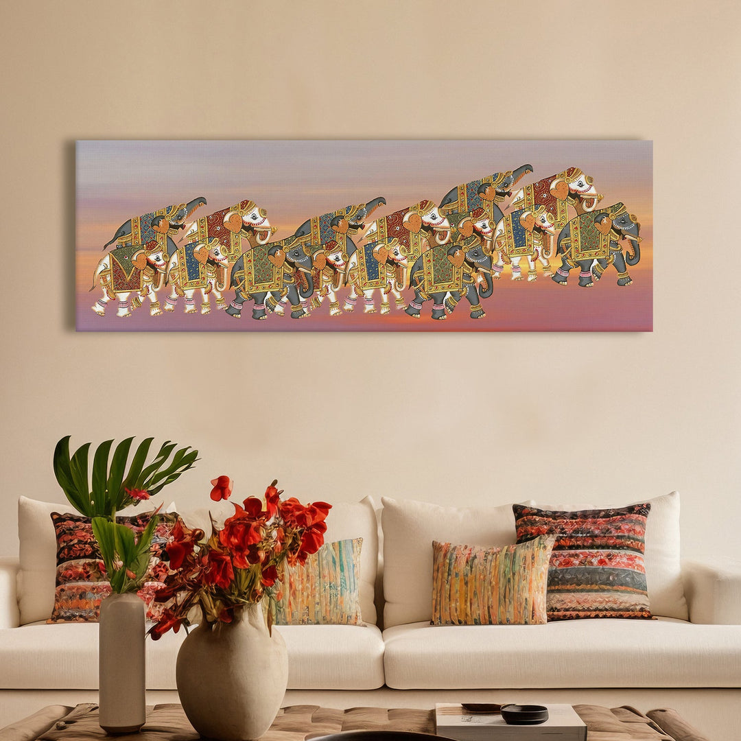 Large Wildlife Canvas Wall Art Painting for Living Room, Home, and Office.