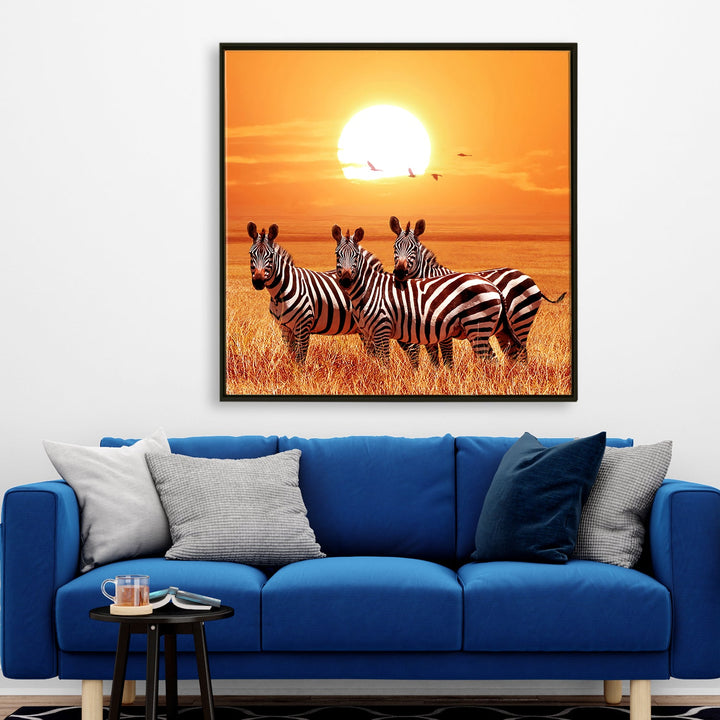 Large Wildlife Canvas Wall Art Painting for Living Room, Home, and Office.