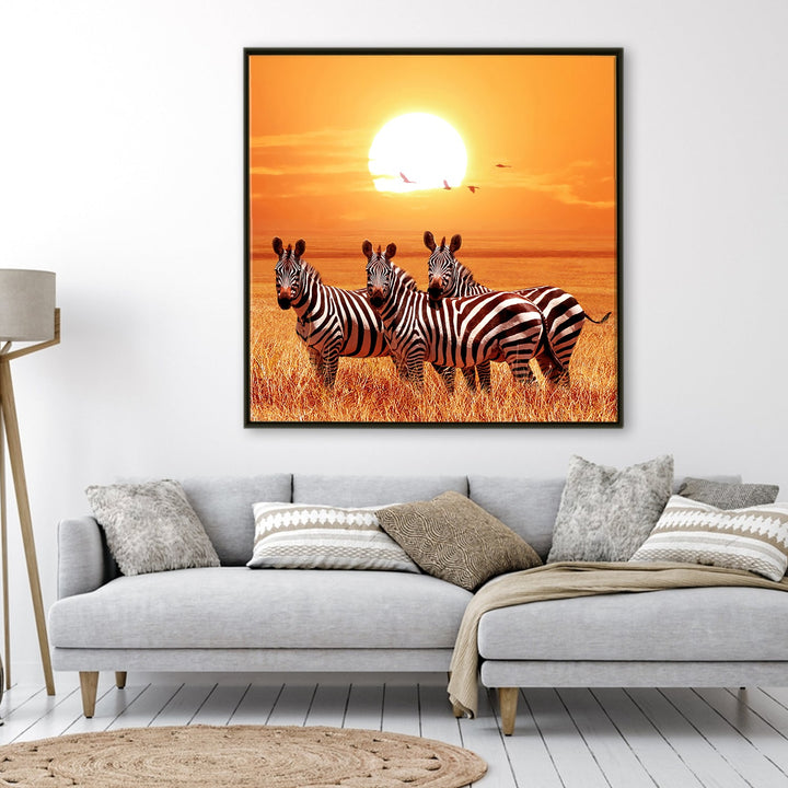 Large Wildlife Canvas Wall Art Painting for Living Room, Home, and Office.