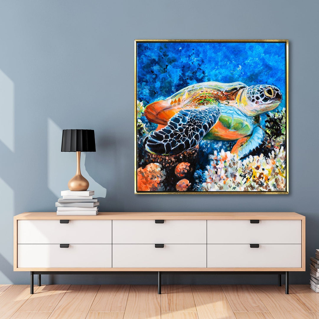 Large Wildlife Canvas Wall Art Painting for Living Room, Home, and Office.