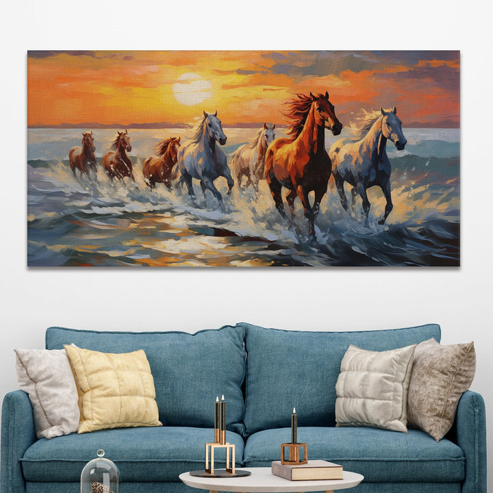 Large Wildlife Canvas Wall Art Painting for Living Room, Home, and Office.