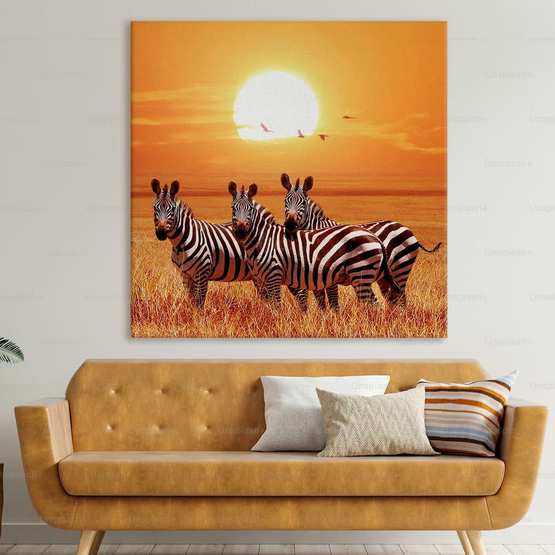 Large Wildlife Canvas Wall Art Painting for Living Room, Home, and Office.