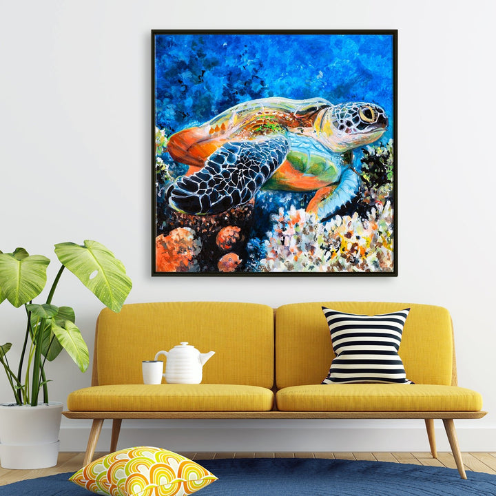 Large Wildlife Canvas Wall Art Painting for Living Room, Home, and Office.