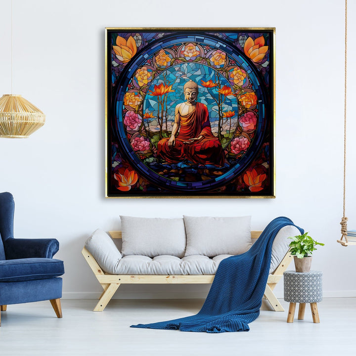 Lord Buddha Vastu Wall Art Painting For Home and Office Wall Decoration