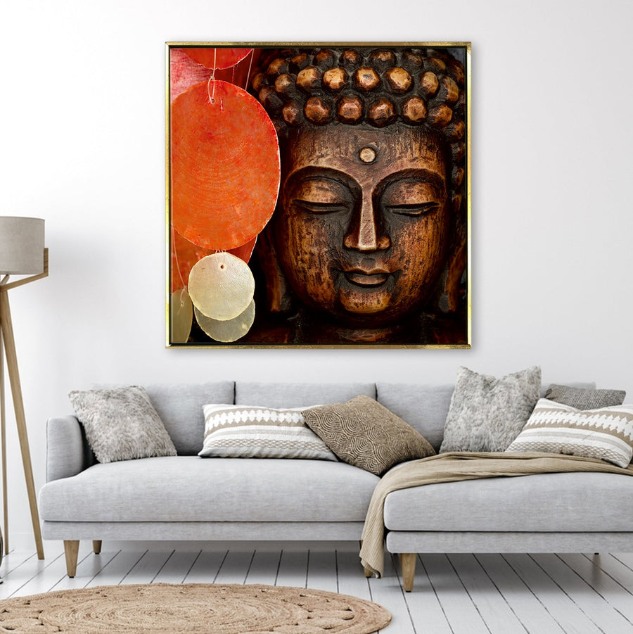 Tranquil Retreat: Lord Buddha Wall Art Painting for Bedroom Decor ...