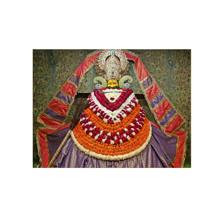 Lord Khatu Shyam ji Canvas Painting frame for home and office (24in x 18inch).